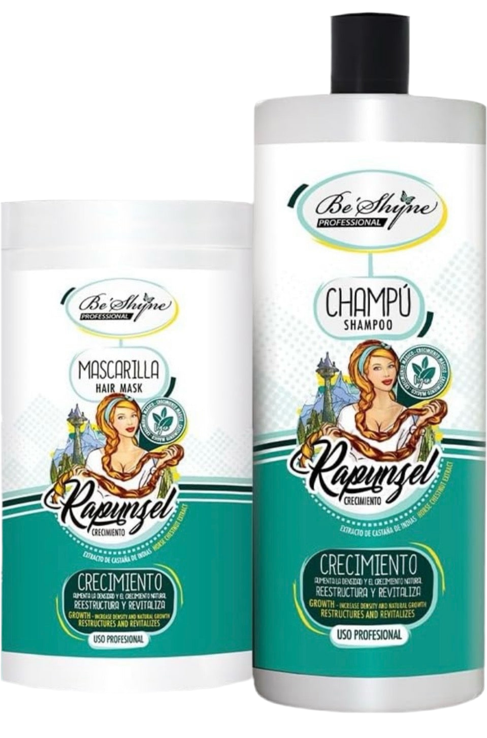 PACK CHAMPÚ Y MASCARILLA RAPUNZEL